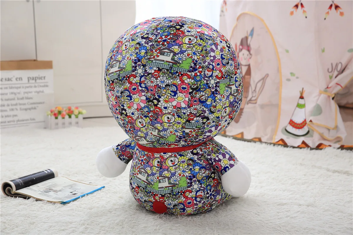 Uniqlo Murakami doraemon кукла красочная jingo кошка плюшевая игрушка супер мягкая синяя Толстая кукла подарок 8 дюймов