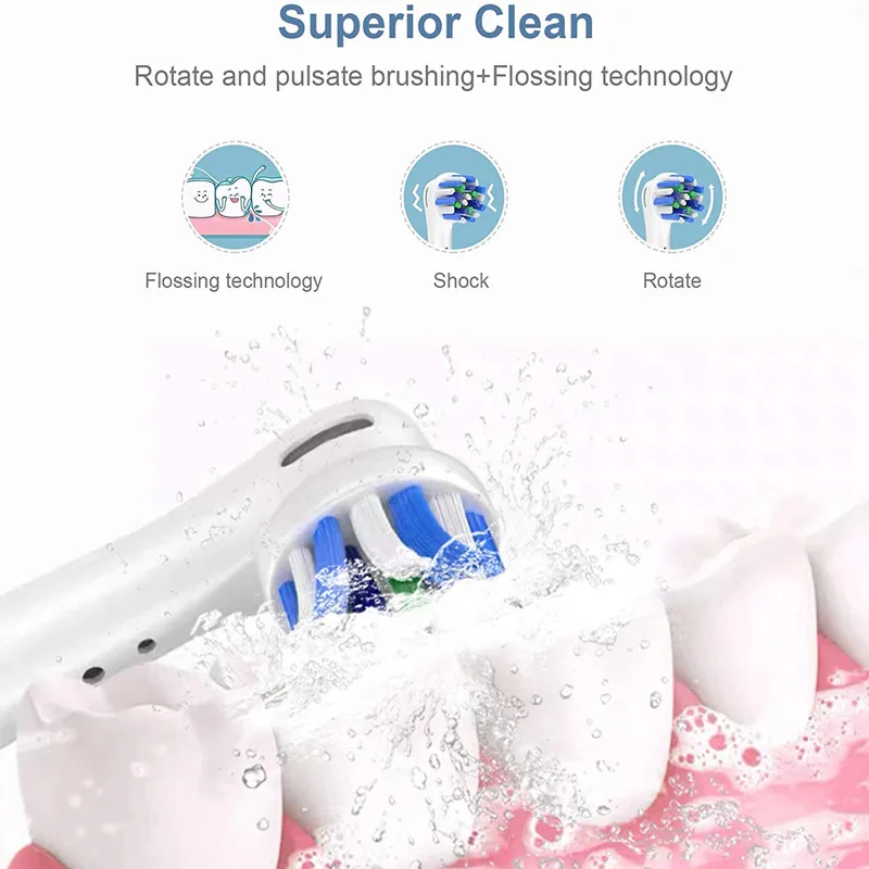 Набор насадок для электрической зубной щетки Oral B 4X Sonic подходят моделей Advance Power/Pro