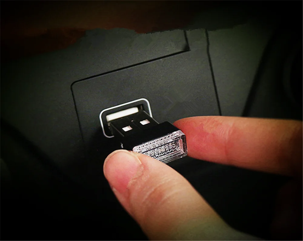 1 шт. автомобильное украшение USB автомобильный окружающий свет неосветильник s