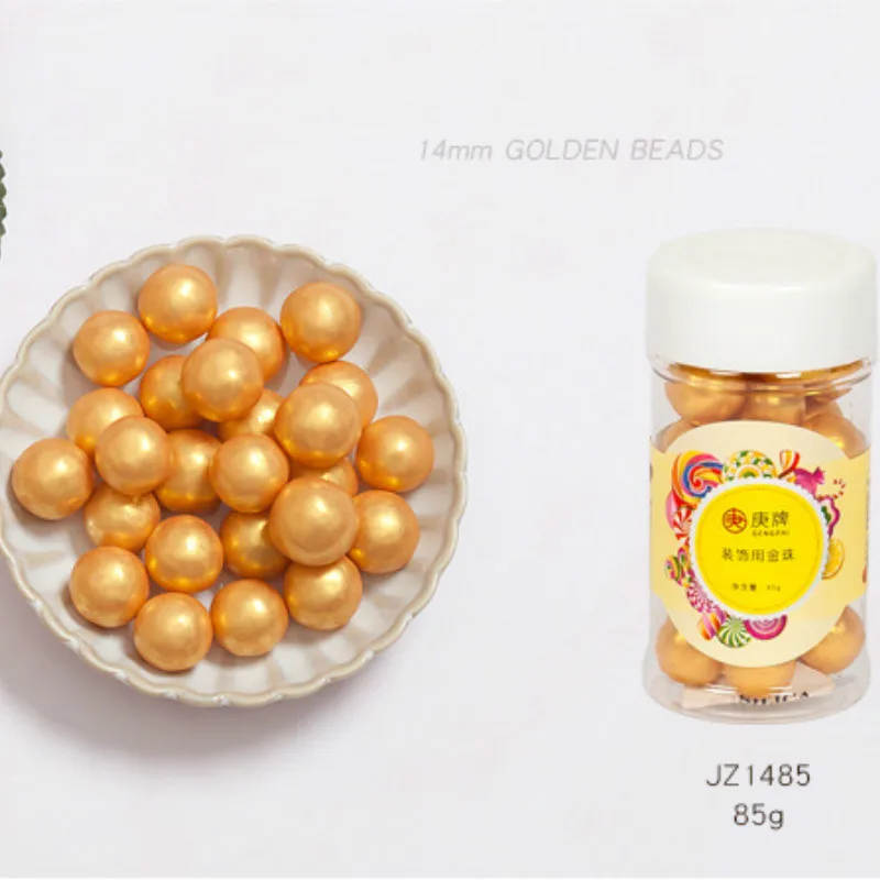 Золотая выпечка съедобный Золотой сахар жемчужный порошок 85 г 1/2 5/4/7/10/12/14 мм| |