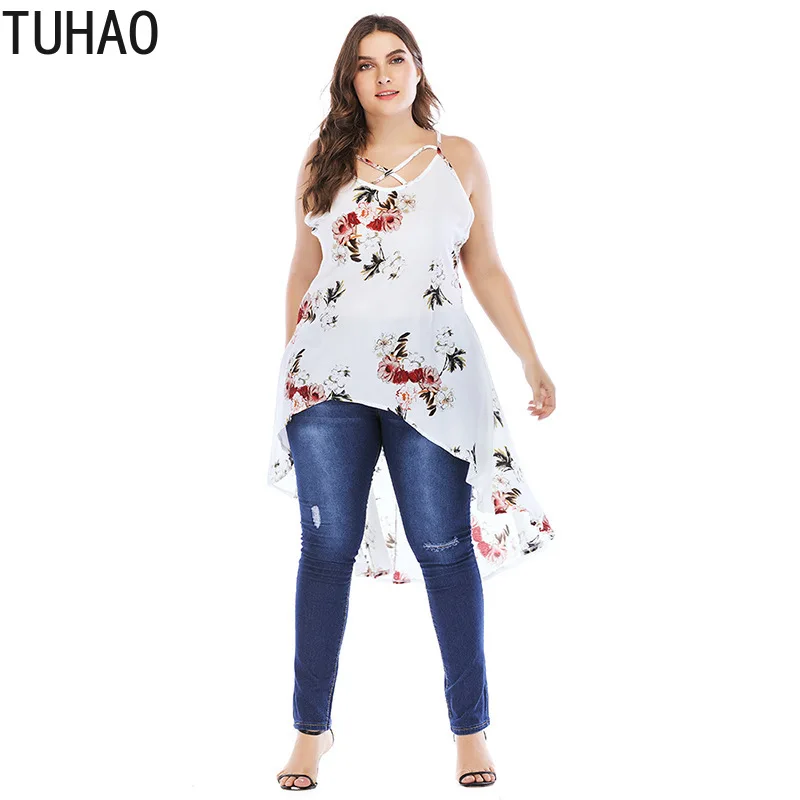 

TUHAO 2020 летние женские топы и блузки размера плюс 5XL 4XL 3XL Женская Повседневная офисная Рубашка Туника белая Blusas Mujer WM39