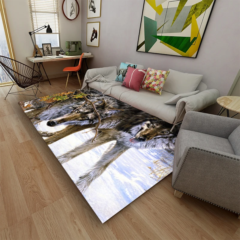 Коврик для входной двери Snow Wolf Противоскользящий коврик кухни ванной гостиной