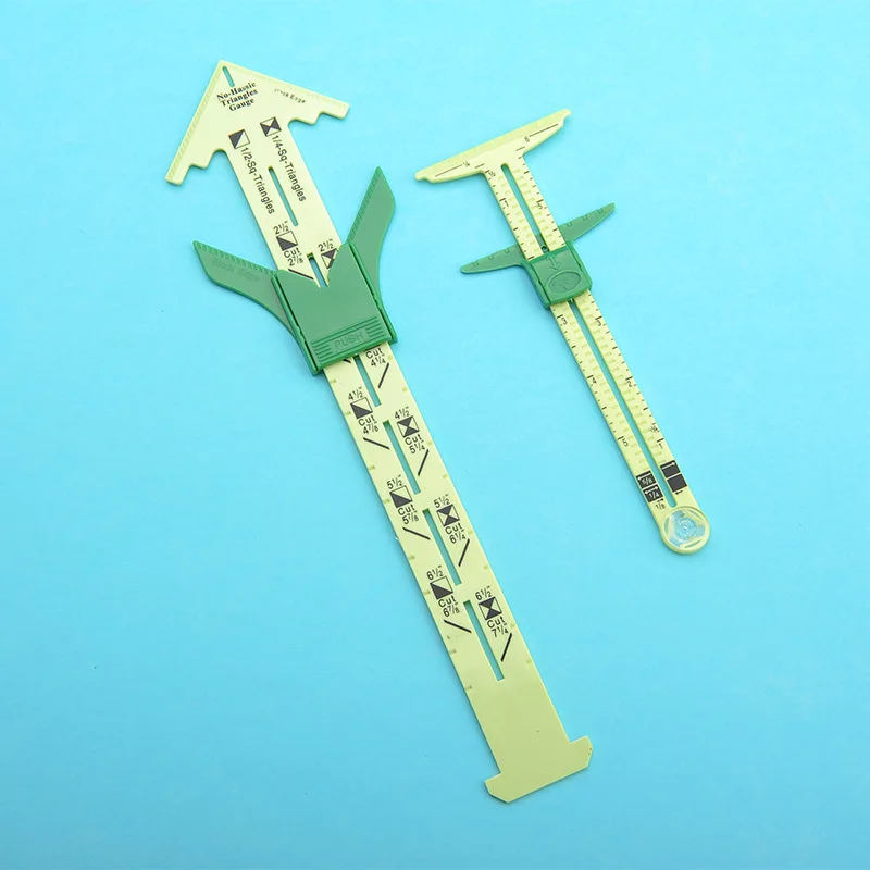 

High Quality 5-IN-1 Sliding Gauge Measuring Sewing Tool Patchwork Tool Ruler Tailor Ruler Tool DIY Sewing Accessories