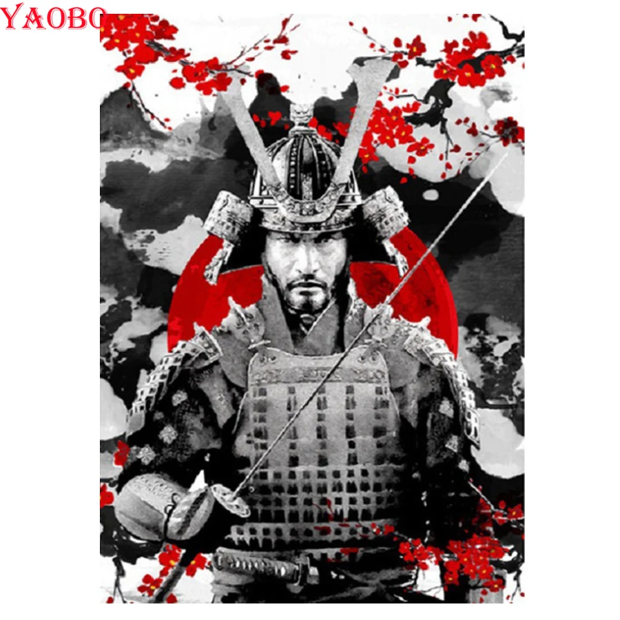 Алмазная вышивка японский самурай мозаика стразы икона сделай сам алмазная