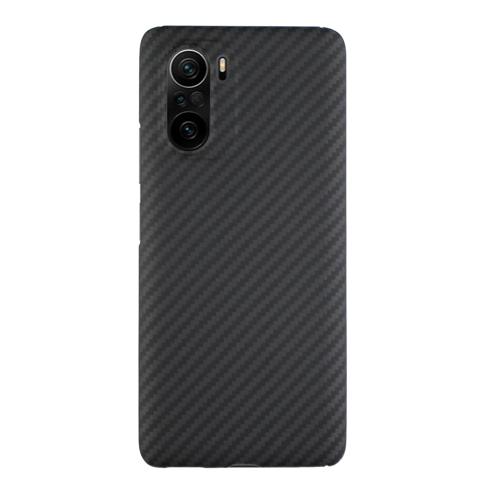 

CF skin Carbon fiber phone case for xiaomi redmi K40 Ultra K40Pro Plus Thin and light attributes Aramid fiber strong case