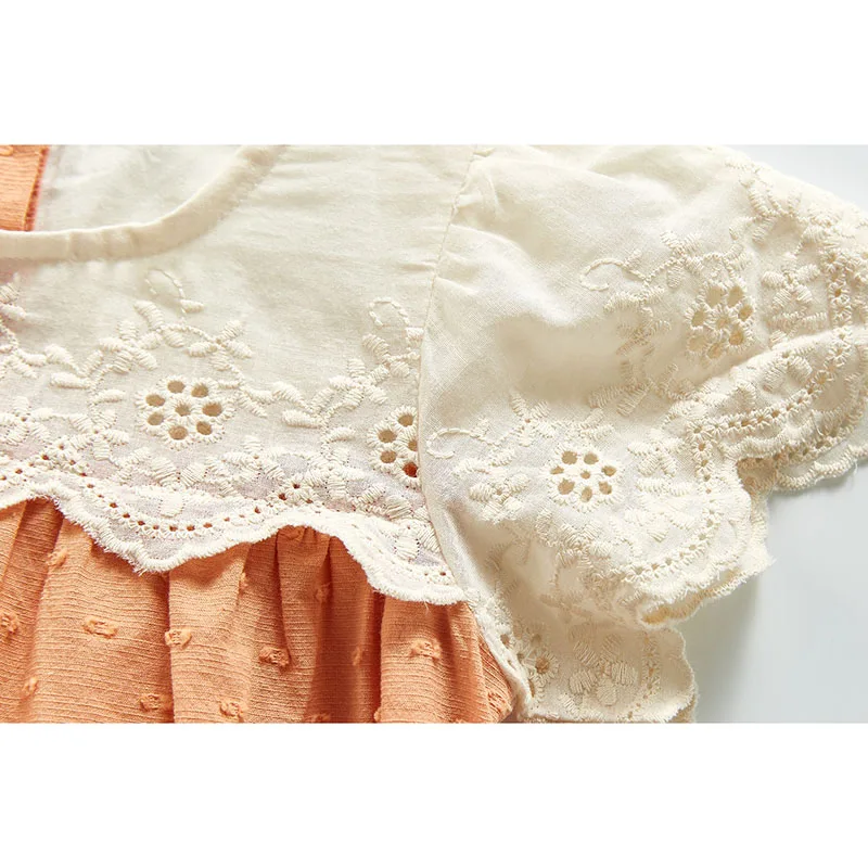 

New Lace Baby Girl Short Sleeve Rompers Children Rompers Summer Cute Kids Baby Girl Clothes Romper Infant Rompers