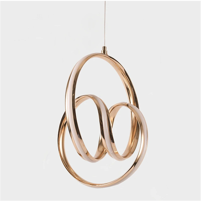 安い アートスパイラルデザインレストラン研究バーカウンター光現代のミニマリストのledペンダントランプ器具【送料無料】