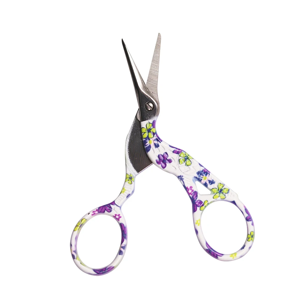 Нержавеющая сталь винтажные ножницы в форме аиста вышивка для Tailor крестом