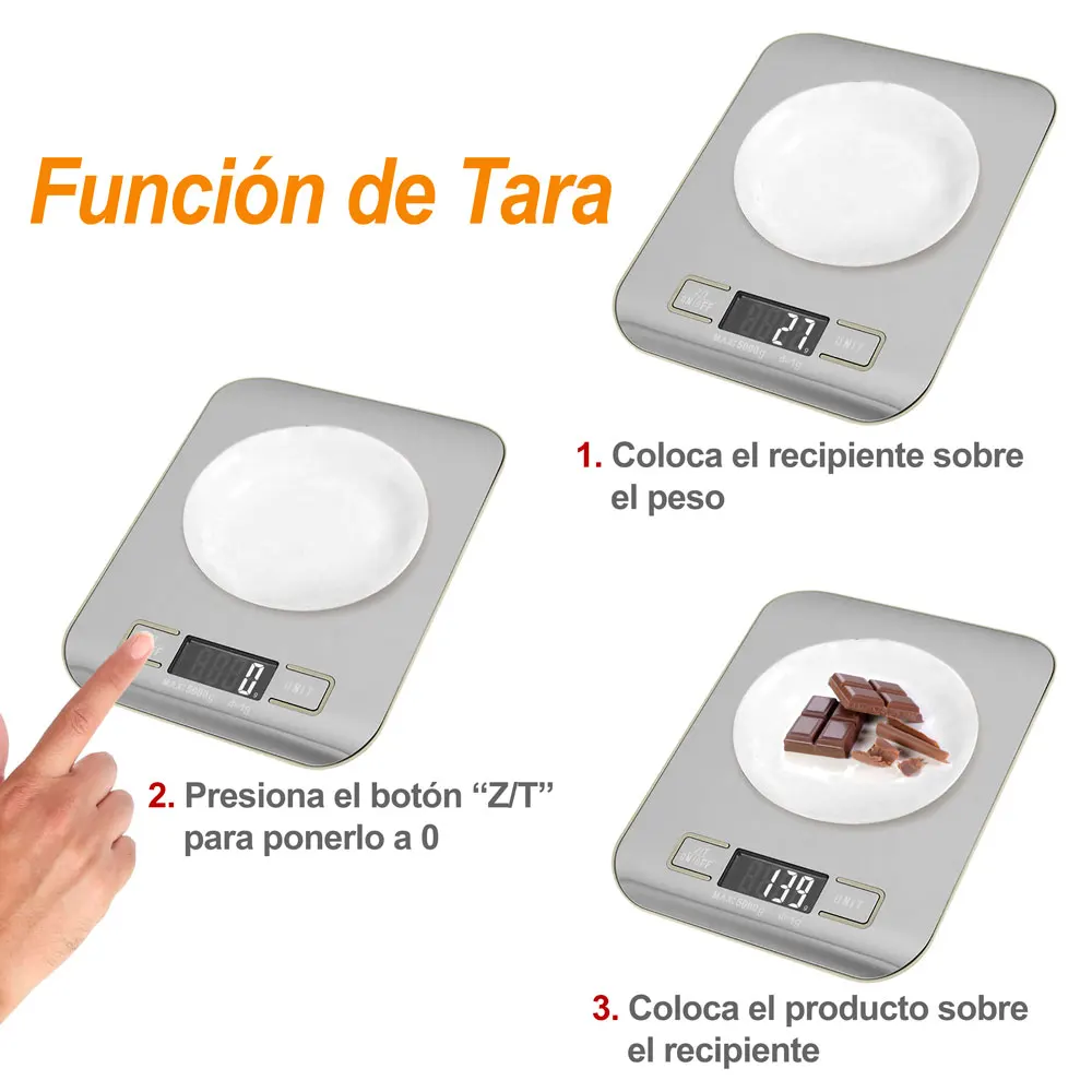 

Kitchen Scale Electronic weight Precision LCD weighs 5gr a 5Kg electronic gray 5000g 5 kg screen Electronic