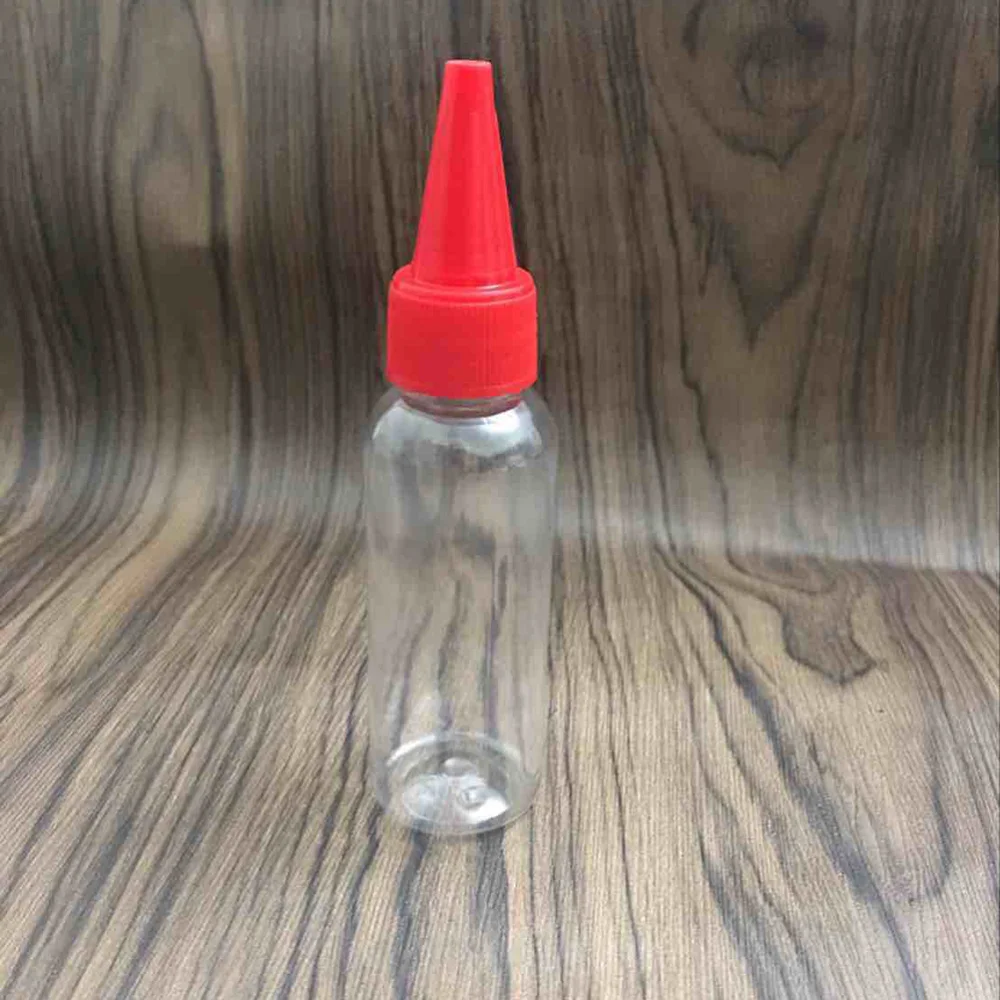 

12pcs Tip Applicator Bottle Plastic Squeeze Bottle Clear Liquid Dispenser (Red Tip Cap)