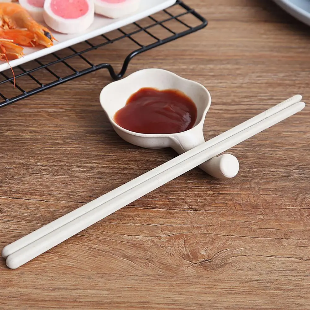 4 шт пшеничной соломы соус чаши приправа блюдо с держатель для палочек ручка | Дом