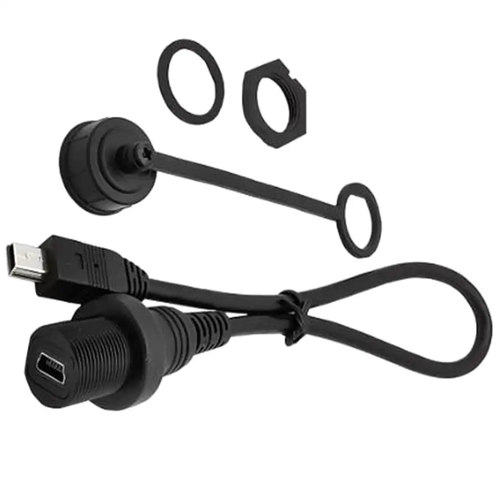 

30 см Mini USB 2,0 IP67 водонепроницаемый кабель, Mini USB2.0 штекер-гнездо IP 67 водонепроницаемый Соединительный Удлинительный шнур