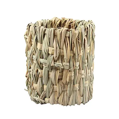 Хомяк с ручной плетением натуральная трава туннель для укрытия маленький домик