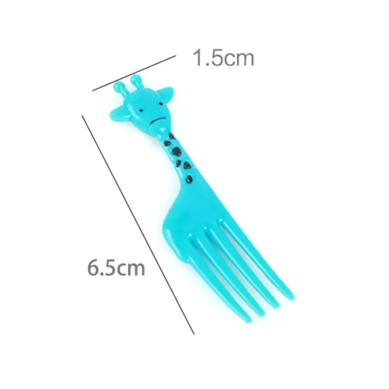 

10Pcs Animal Farm Fruit Fork Mini Cartoon Fruit Pick Children Snack Cake Dessert Food Pick Bento Lunches Party Decor Tableware