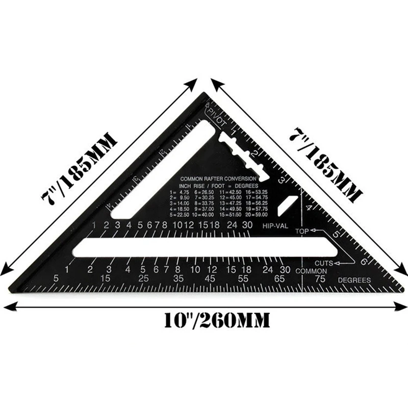 7 дюймовый Метрическая Алюминий стиральная машина с черным оксидом Треугольники