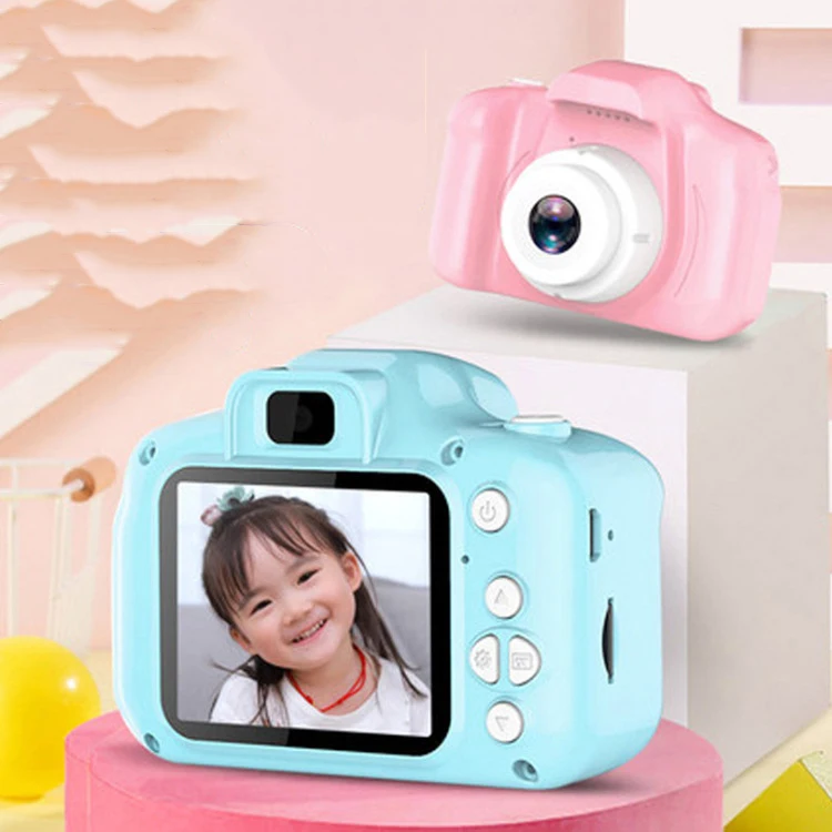 

Новая красочная цифровая камера X2 HD мультяшная фотографируемая мини Детская камера игра подарки на день рождения электронная игрушечная к...