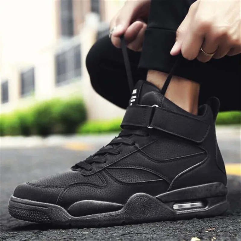

New large size autumn winter in the air cushion men's shoes fashion handsome Non-slip casual sneakers men shoes 39-45 boots men