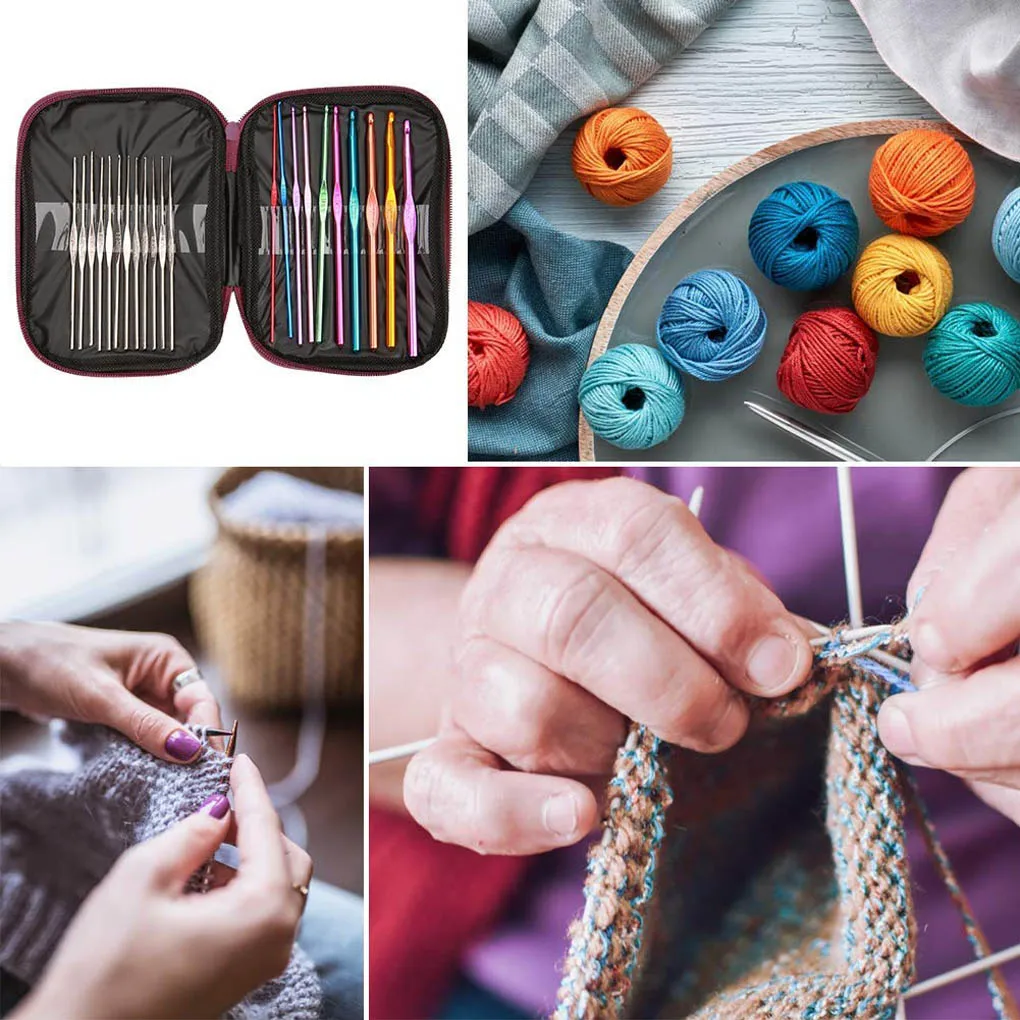 Пряжа Вязание Иглы швейные инструменты крючком Установить полный комплект DIY