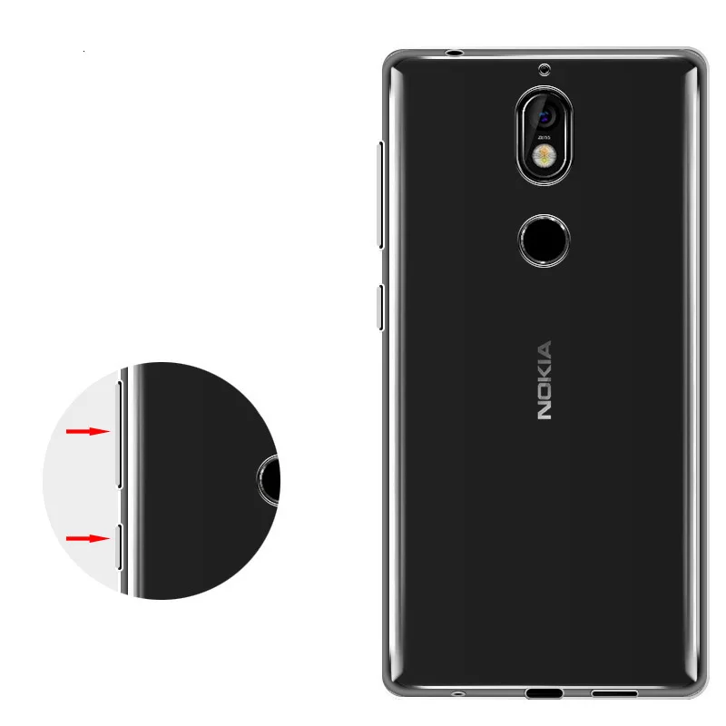 Прозрачный чехол для Nokia 6 2 7 1 3 5 2018 plus Plus 8 мягкий из термопластика прозрачный