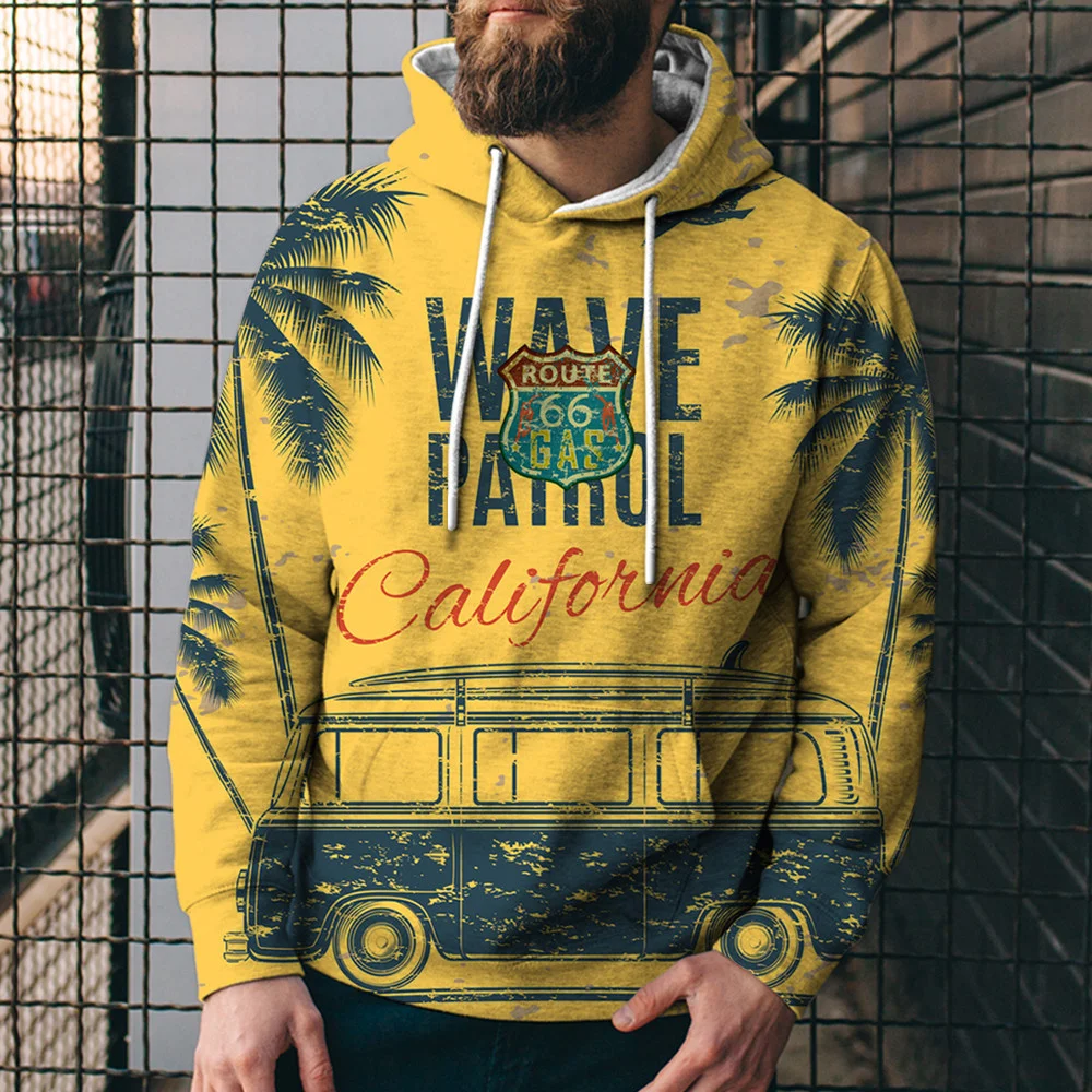 

Men's Loose Hooded Sweater 3D Printed Pattern Hooded Sweater 3D Digital Printed Hooded Sweater