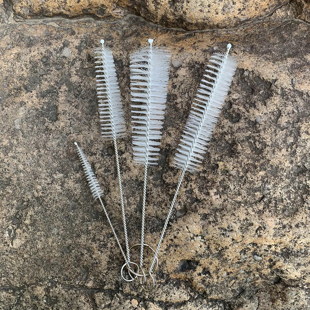 4 шт./компл. Нержавеющая сталь нейлоновая щетка для чистки кальяна