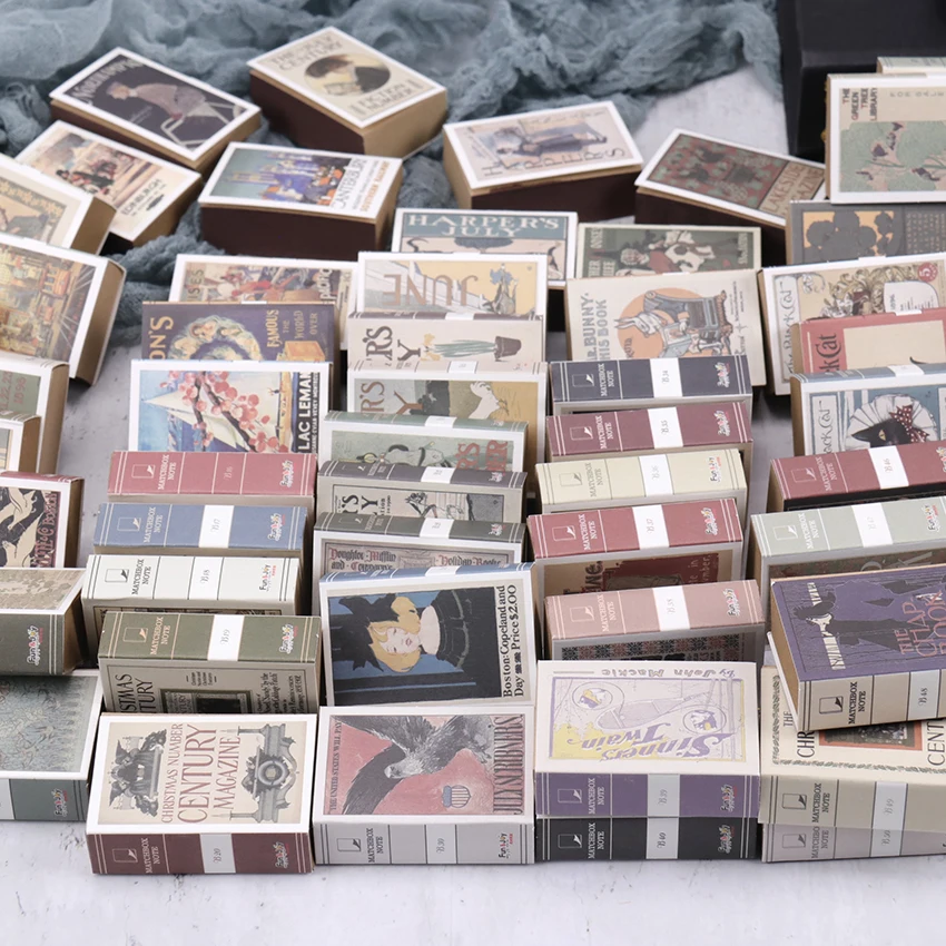 122 листов Matchbox ретро мини креативная бумага для заметок портативная книга форма блокнот для заметок офисные школьные канцелярские принадлежности