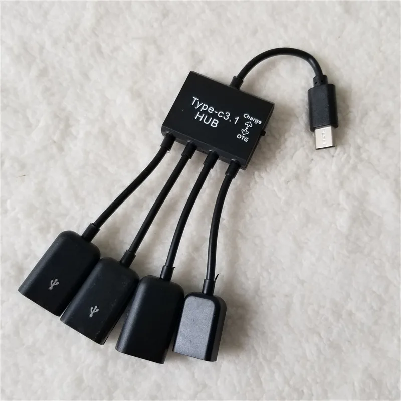 USB 3 1 Тип C Male до Порты и разъёмы A женский концентратор разветвитель кабеля для