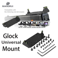 magorui for glock pistol red dot sights mount for glock red dot optic fiber sight tactical mounting platform accessories