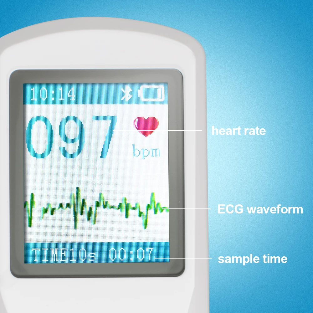Портативный монитор сердечного ритма ECG EKG USB Bluetooth LCD PM10 | Красота и здоровье