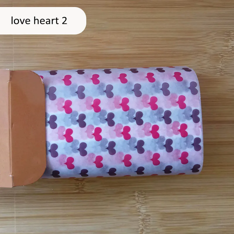 love heart 2 50 шт. пищевая вощеная бумага обертки пищевая смазка бумажные инструменты для выпечки хлеб бургер фри посылка оберточная бумага - Цвет: love heart 2