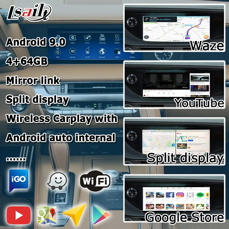 Интерфейс Android / Carplay для Lexus LC500 LC500h LC 2018-видеоинтерфейс с сенсорной панелью 10 25