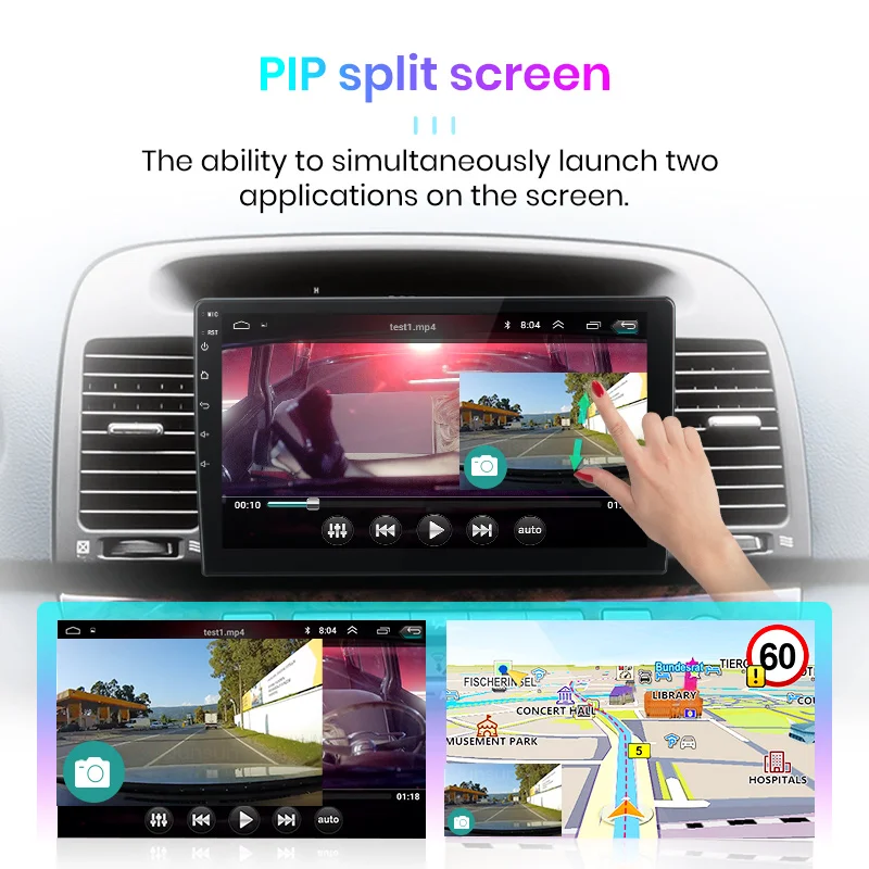 Junsun V1 2G + 32G Android 10 0 RDS для Toyota Camry 5 VX 30 2001 2006 автомобильный Радио мультимедийный