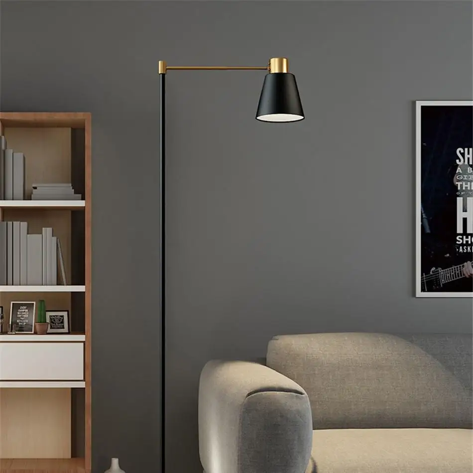 Современная стоящая лампа Deco для салона лофт учебы художественные Торшеры