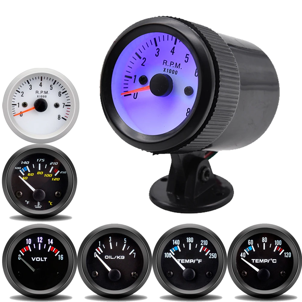 Цифровой тахометр 52 мм измеритель температуры воды и давления масла|Датчики