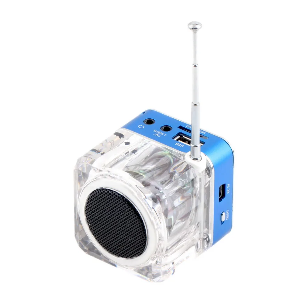 Мини-динамик lcd HiFi Музыка MP3/4 плеер Micro SD/TF USB диск FM радио