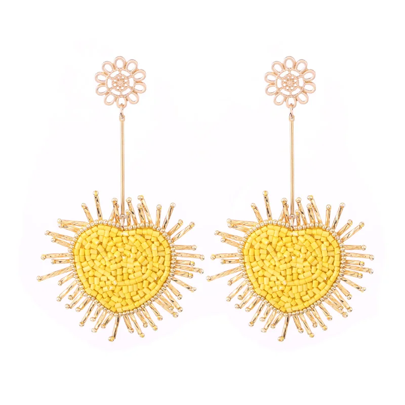 Женские серьги с бусинами Sehuoran вечерние серьги-подвески ручной работы в стиле