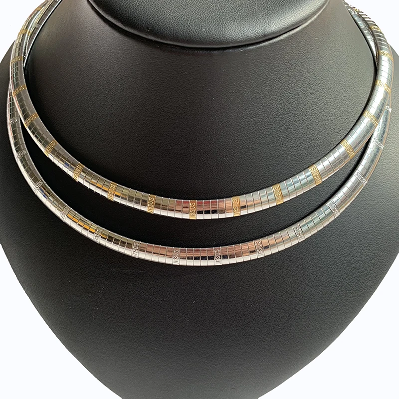 Ожерелье с надписью 8 мм для женщин чокер из нержавеющей стали ювелирные изделия