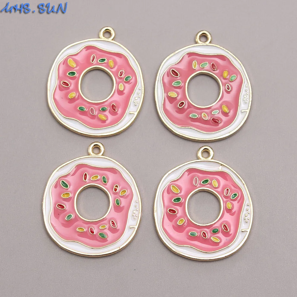 MHS.SUN модное ожерелье кулоны милые розовые пончики подвески подвеска из сплава