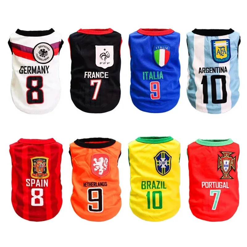 

Summer Cool Dog Vest Breathable Mesh Small Medium Dog Fan Jersey Teddy Chihuahua Clothes Pets Supplies