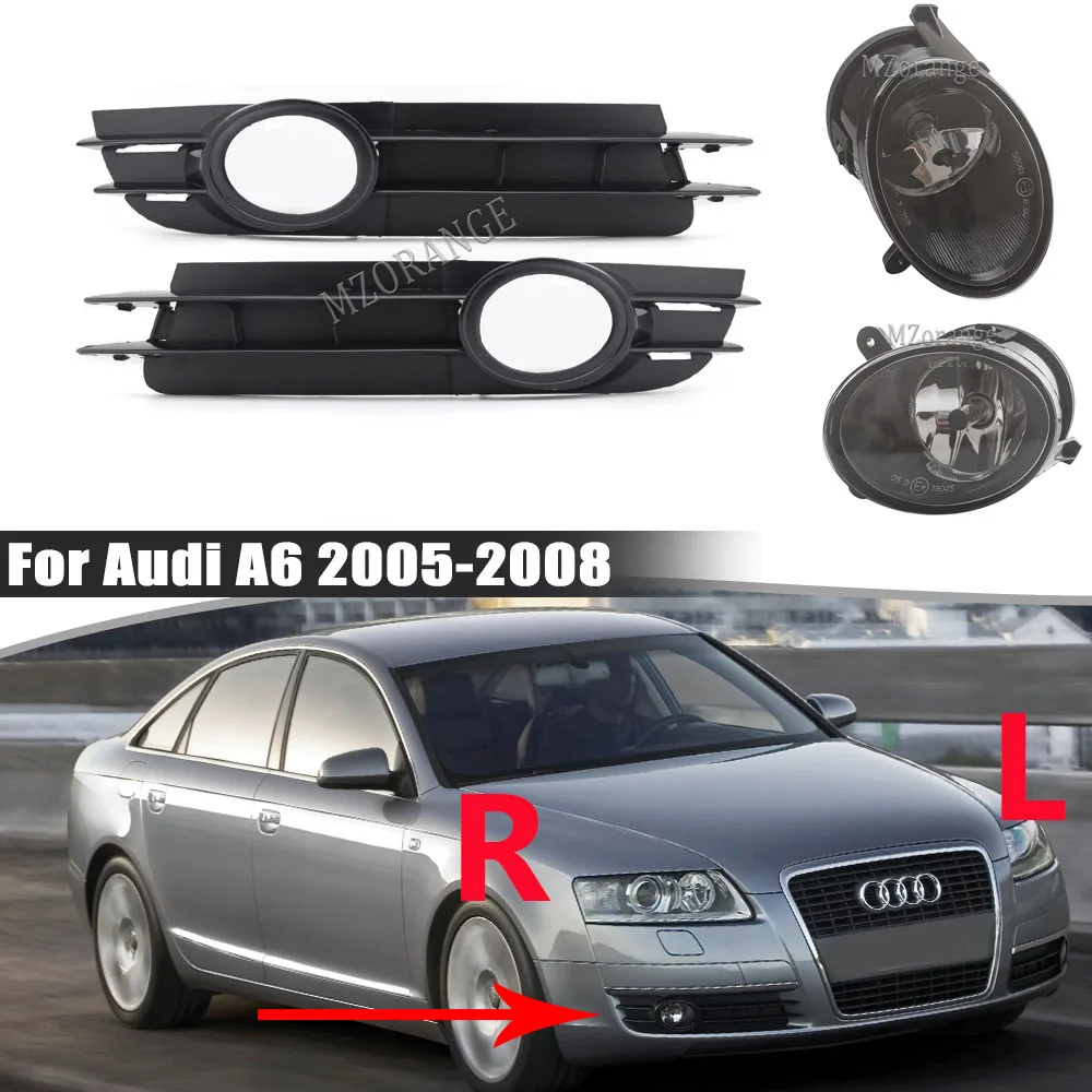 Противотуманные фары противотуманная решетка для Audi A6 и Quattro C6 2005 2006 2007 2008 4F0807681A