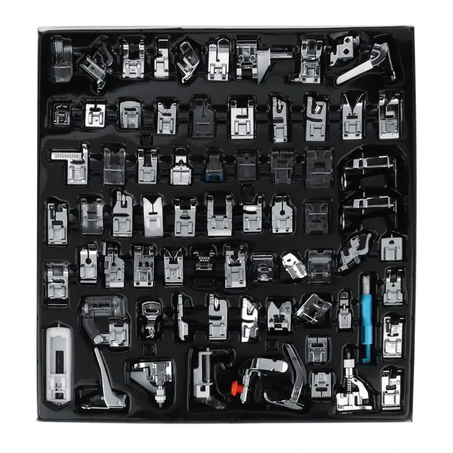 

72Pcs Household Sewing Machine Presser Press Foot Kit Multifunctional Sewing Accessories Sew Machine Presser Set