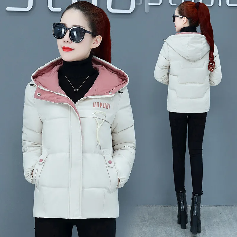 

New Winter Jacket Women Parkas Hooded Thick Down Cotton Padded Parka Female Jacket Short Coat Slim Warm Outwear Winter Coat