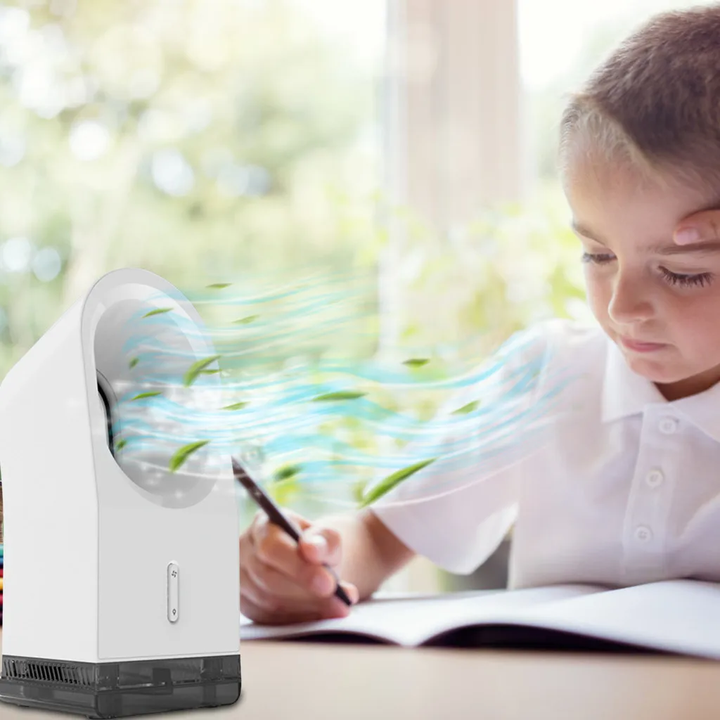 Настольный вентилятор для умного дома охлаждающий с ночным светильник Том