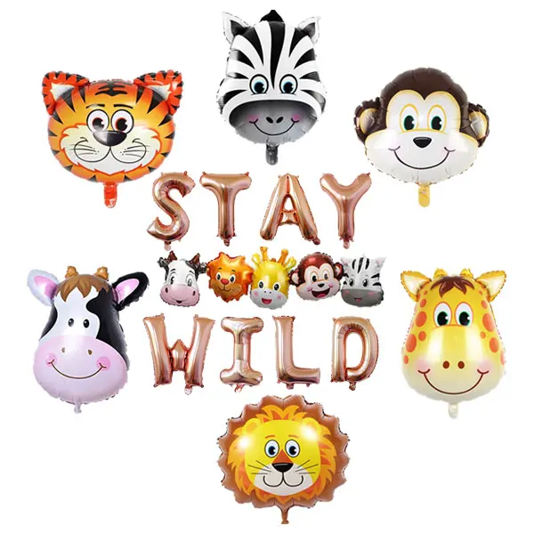 Надувной баннер из фольги «Stay Wild», новинка, детский подарок, украшение для детской комнаты, товары для дня рождения, аксессуары для вечерние НКИ (art.: 3920b968e1caf) - 3920b968e1caf