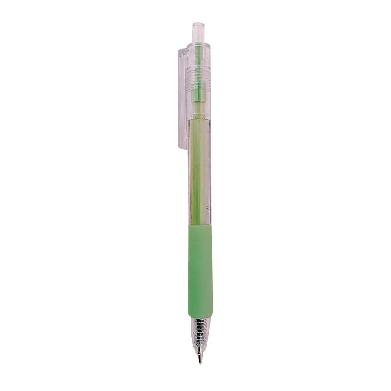 

50PCS Macarone Transparent Press Gel Pen Simple Muji Style Student Stationery Hand Pen