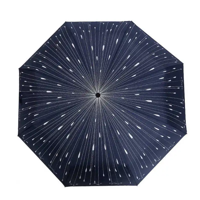 Креативный трехскладной зонт со звездами для съемки дождя женщин и мужчин модный