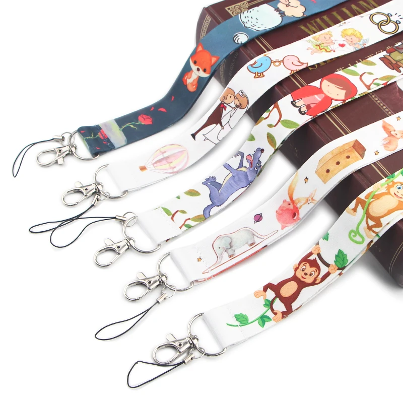 

JY180 Cartoon Prince And Fox Print Lanyards for Neck Strap lanyard card ID Holder Keychain Badge Holder DIY Hang Rope Key Rings