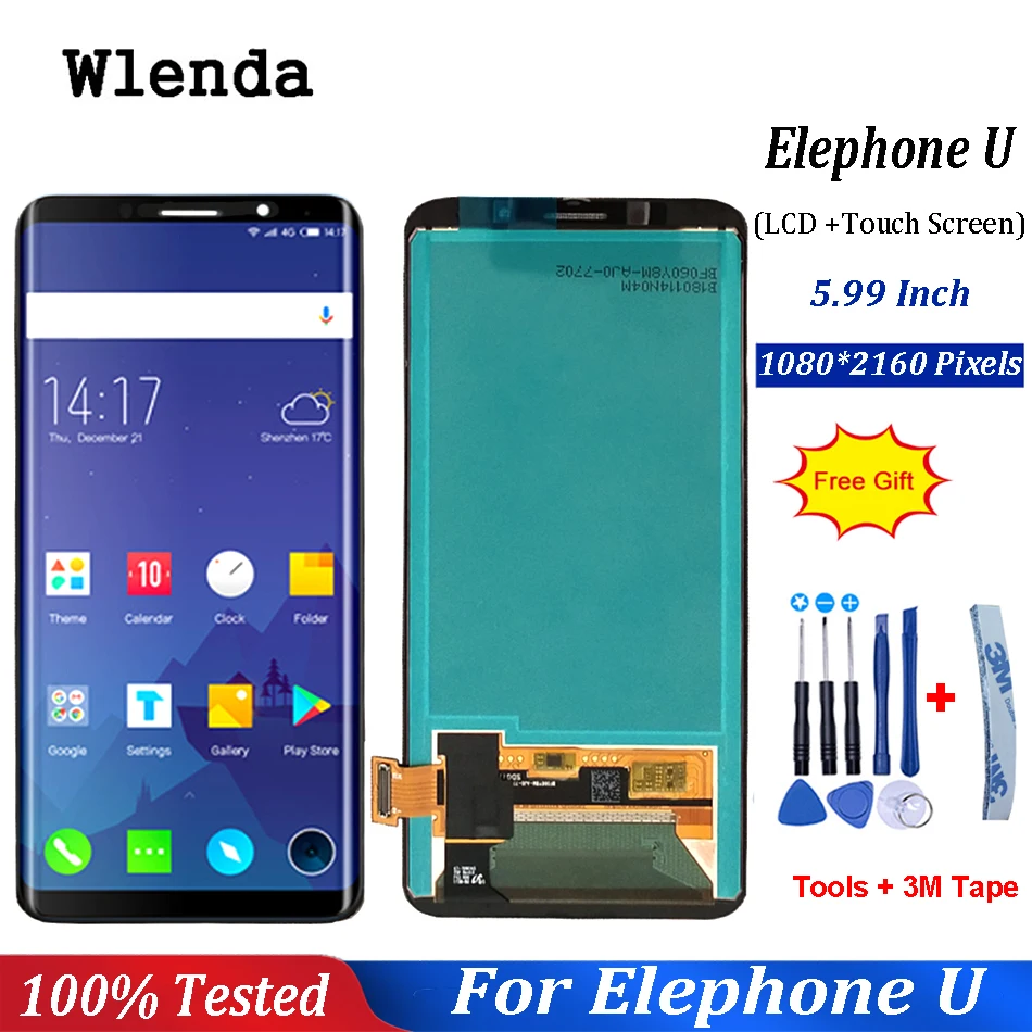 Изогнутый экран 5 99 дюйма для Elephone U ЖК дисплей + сенсорный в сборе Сменные