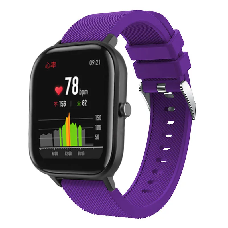 Для Xiaomi Huami Amazfit GTS силиконовый ремешок на запястье Замена для samsung Galaxy watch 42 мм gear sport/s2 Смарт-часы полосы