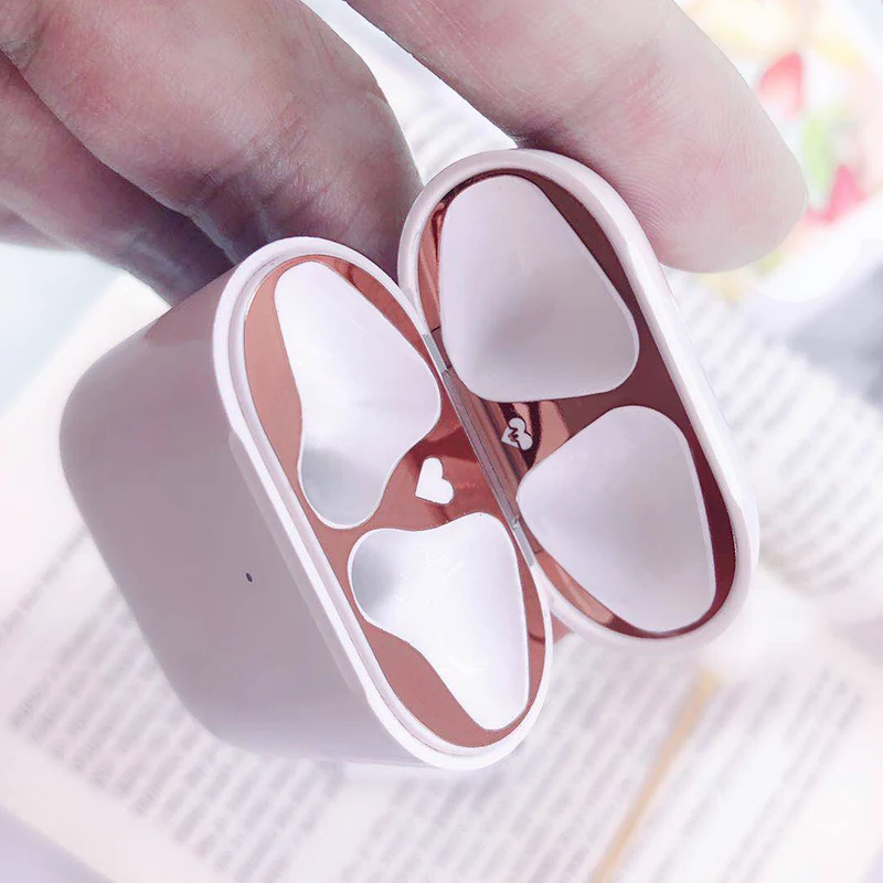 Защита от пыли с милым рисунком для Apple AirPods 1 2 чехол стикер Пыленепроницаемая
